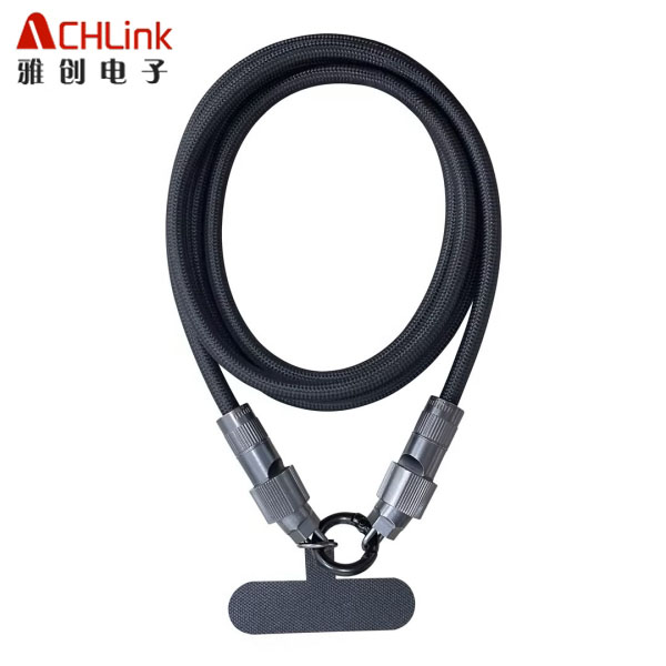 越南/国内工厂挂绳充电线斜挎安卓苹果16快充数据线个性手腕防摔挂脖充电线防丢挂件